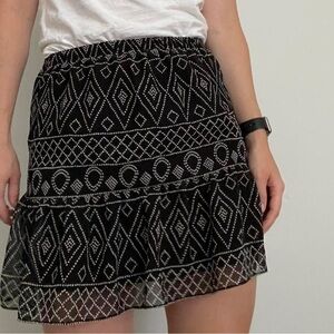 Madewell Caravan Print Mini Skirt- Size Small